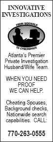 Atlanta Private Detectives, Innovative Investigations husband wife team